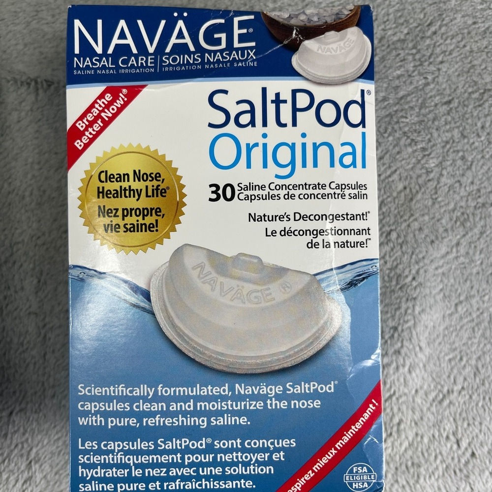 Navage Nasal Irrigation Starter Bundle: Navage Nose Cleaner W/ 30 Salt Pods - Picture 3 of 10